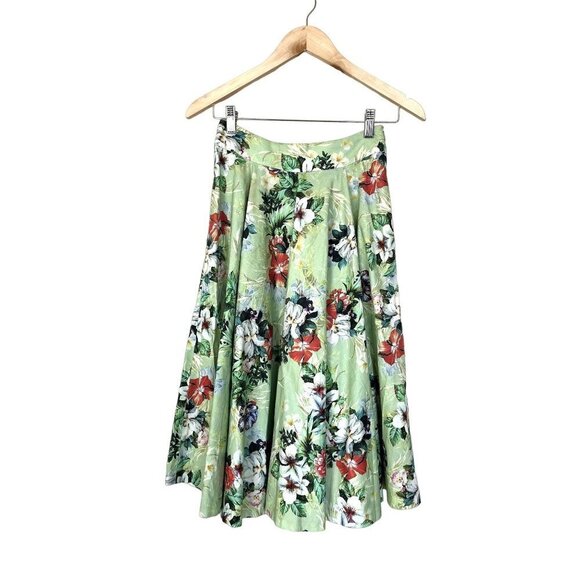 Zara Woman Tropica A-Line Circle Skirt XS - Picture 9 of 16